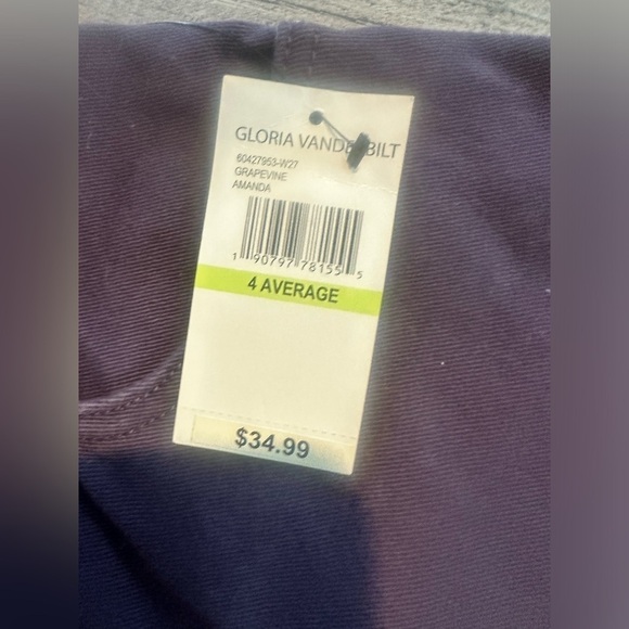 NWT Gloria Vanderbilt Amanda Original Slimming Jean Size 4 Average - Picture 2 of 6